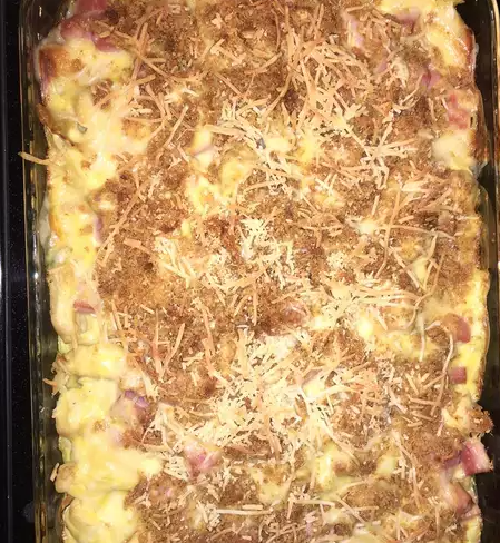 Creamy Chicken Cordon Bleu Casserole